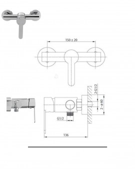 Shower mixer Sofie SO168