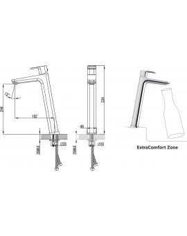 Mitigeur lavabo Ravak 10º TD015.00