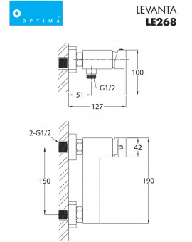 Mitigeur douche Levanta LE268