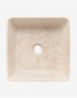 Washbasin, Square Stone beige