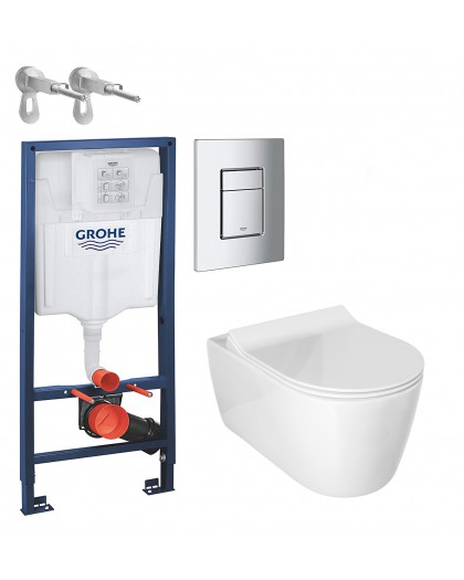 Kit WC Alpha Glacera with water Tank full of Grohe