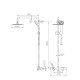 Shower column adjustable thermostat Black matte London-Imex