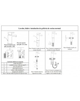 Grifo Lavabo Fiyi Negro mate-Imex