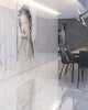 Carrelage imitation marbre Bianco Carrara Pulit Cifre