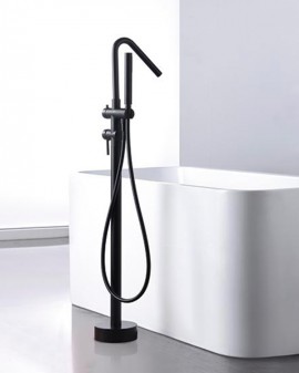 Mixer faucet foot tub Imex Corsica Chrome/matte Black