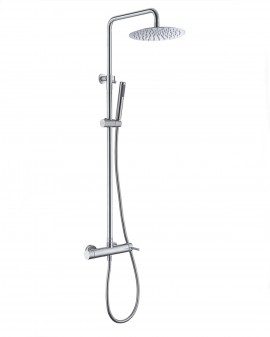 Shower column single lever mixer, Stainless steel Moscow-Imex