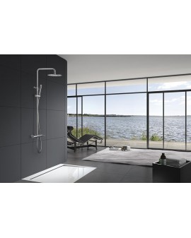 Shower column single lever mixer, Stainless steel Moscow-Imex