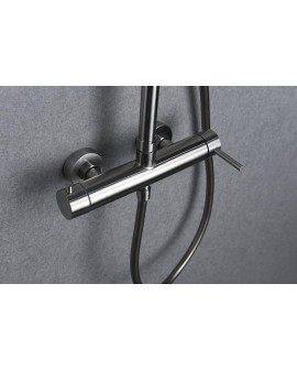 Shower column single lever mixer, Stainless steel Moscow-Imex