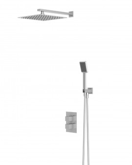 Ensemble de douche thermostatique encastré à deux voies Cies-Imex