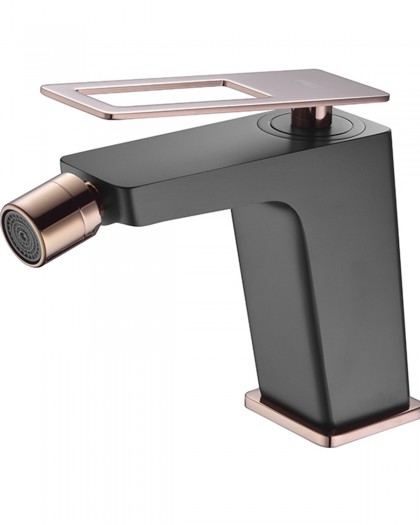 Single-handle faucet Lavatory Sweden matte Black/rose Gold