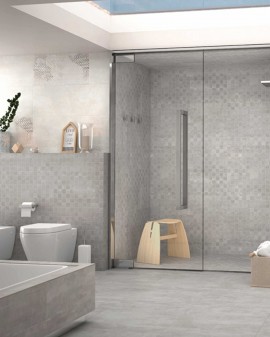 Porcelain tiles look a cementitious Zeus 45x65 HDC