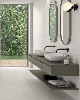 Carrelage de salle de bain aspect ciment Colorker Backstage