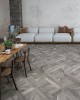 Porcelain flooring imitation marquetry Intarsia Tuscania 60x60