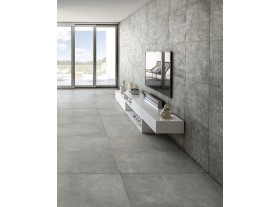 Italian porcelain floor tiles imitation cement Atelier Tuscaniagres