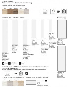 Italian porcelain wood imitation Decapé Floor Tuscania