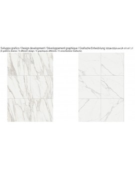 Porcelain tile imitation statuario White marble Tuscania