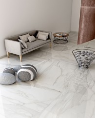 Carrelage imitation marbre statuario Marbre blanc Tuscania