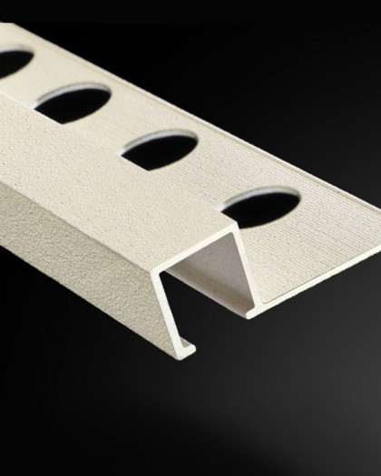 Square aluminum listelo profile 11mm grains Plasdecor