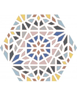 Pavimento hexagonal Kasbah mix 22X25 Codicer / Colors