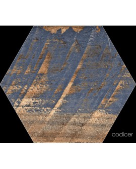 Gauguin Mix 22X25 Codeur de plancher hexagonal effet bois décapé