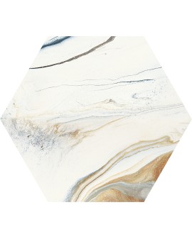 Hexagonal porcelain marble imitation Marmaris Sunset 25X25 Codicer