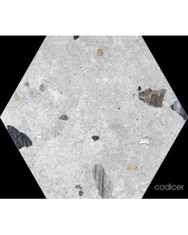 Carrelage Terrazzo hexagonal Sonar 22X25 Codicer