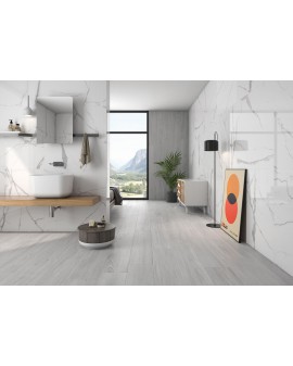 PORCELÁNICO IMITACIÓN STATUARIO NILO BLANCO PULIDO GEOTILES / 60x120 / 30X60