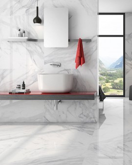 PORCELAIN DANTE WHITE POLISHED GEOTILES