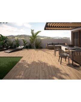 PORCELÁNICO EFECTO MADERA TABULA 20X120 GEOTILES / Cerezo