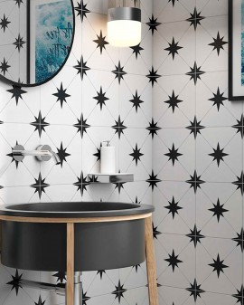 PORCELÁNICO LLEVANT 22,3X22,3 GEOTILES / Black