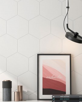 PORCELÁNICO HEXAGONAL SOLID HEX. 28,8X29 GEOTILES / White