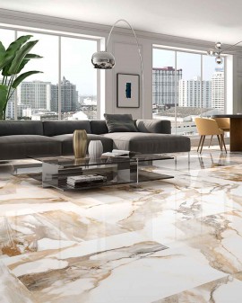 PAVIMENTO VALERIA BRILLO GEOTILES / 60,8X60,8 NO REC / Oro / 60X60 / Oro