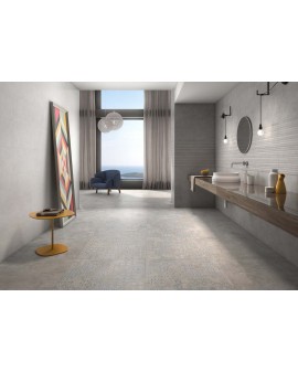 REVESTIMIENTO LANDER 30X90 GEOTILES / Gris / Liso / Taupe / Relieve / Gris / Relieve