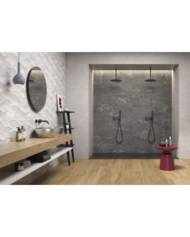 REVESTIMIENTO PERSA 33X55 GEOTILES / Gris / Liso / Gris / Relieve