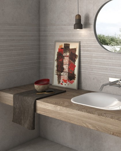LANDER GRIS RELIEVE 30X90 GEOTILES