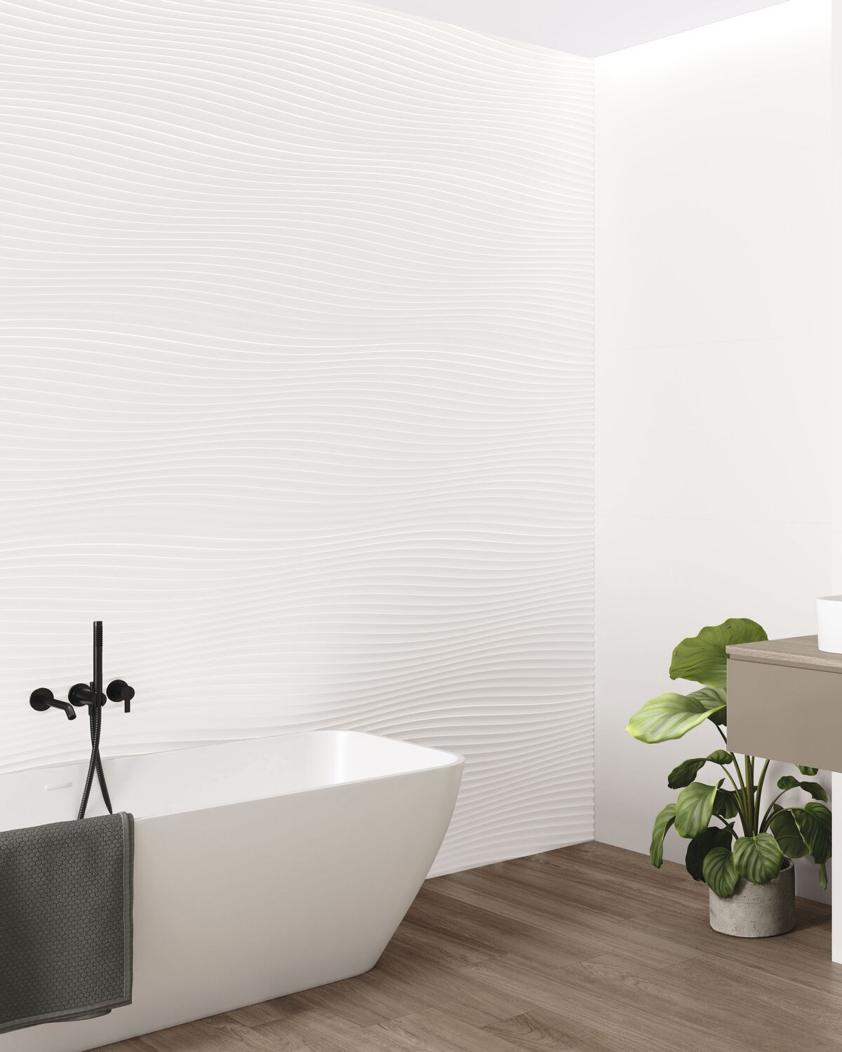 WALL TILE NEVE SATIN BLANCO BALDOCER