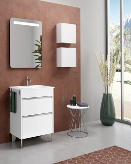 MUEBLE BERNA CON PATAS FONDO REDUCIDO BLANCO BRILLO COYCAMA