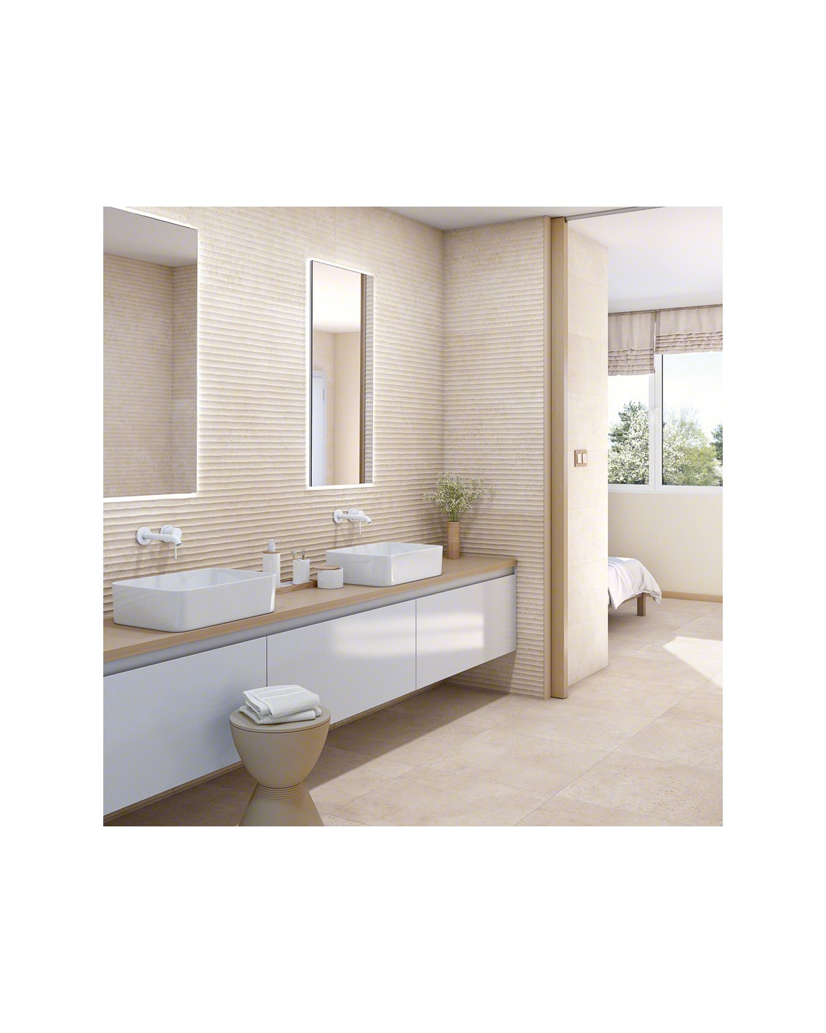 Revestimiento de duchas con porcelánico imitación madera - EUROMID LEVANTE  S.L.