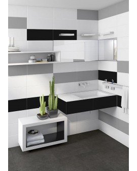 REVESTIMIENTO SATINADOS MATE 20X20 VIVES / Negro / Salmon