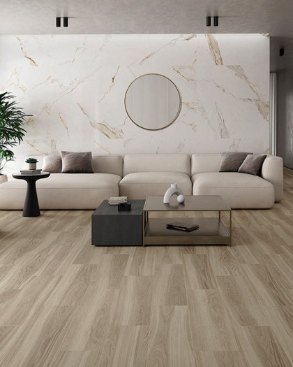 PAVIMENTO EFECTO MADERA FEELWOOD 22X84 PROCONCEPT / White