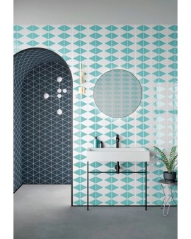 WALL TILE TRIVIAL 14X14X14 CEVICA / Pink / Mate / Mate / Mint / Mint / Gloss