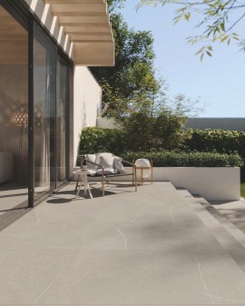 GRES PORCELÁNICO ARDESA THE ROCK TRAVERTINO ARGENTUM OUTDOOR  EFECTO PIEDRA IMOLA