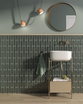 PORCELÁNICO MATERIKA GLOSSY 5X25 GEOTILES / Ocean / Rounded