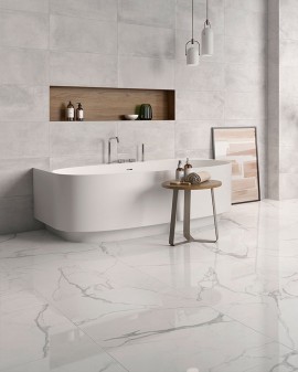 PORCELÁNICO ELIO NATURAL 6MM GEOTILES / Perla / 60,8X60,8 / Gris / 60,8X60,8 / Gris / 30,4X60,8 / Perla / 30,4X60,8