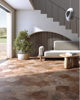 PORCELAIN TILE ZERO MATE 15X17 HEX. VIVES / Bold / Physis