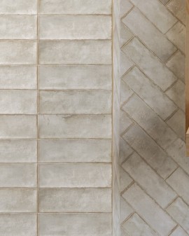 ARTISAN EFFECT WALL TILE ALBORAN 10X30 MAINZU / Grey