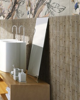 REVESTIMIENTO BAMBOO MATE 15X30 MAINZU / Cream