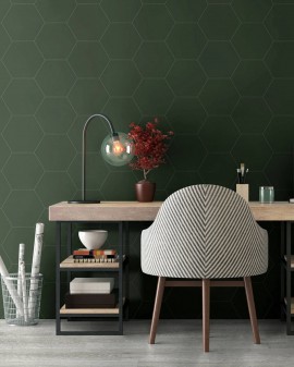 ELEMENT VERDE MATE 23X27 HEX.  KEROS