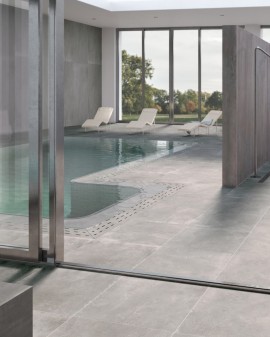 CONCRETE EFECT PORCELAIN TILE TITAN CENTURY / 120x120 / Aluminium / 60x120 / Aluminium / 80x80 / Aluminium / 60x60 / Aluminium /