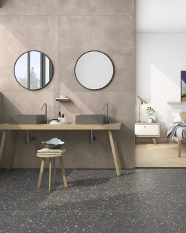 TERRAZZO EFFECT PORCELAIN TILE GOBI PRISSMACER